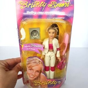 Y2K Britney Spears Baby One More Time Doll White Tracksuit Vintage Toy 90s Pop